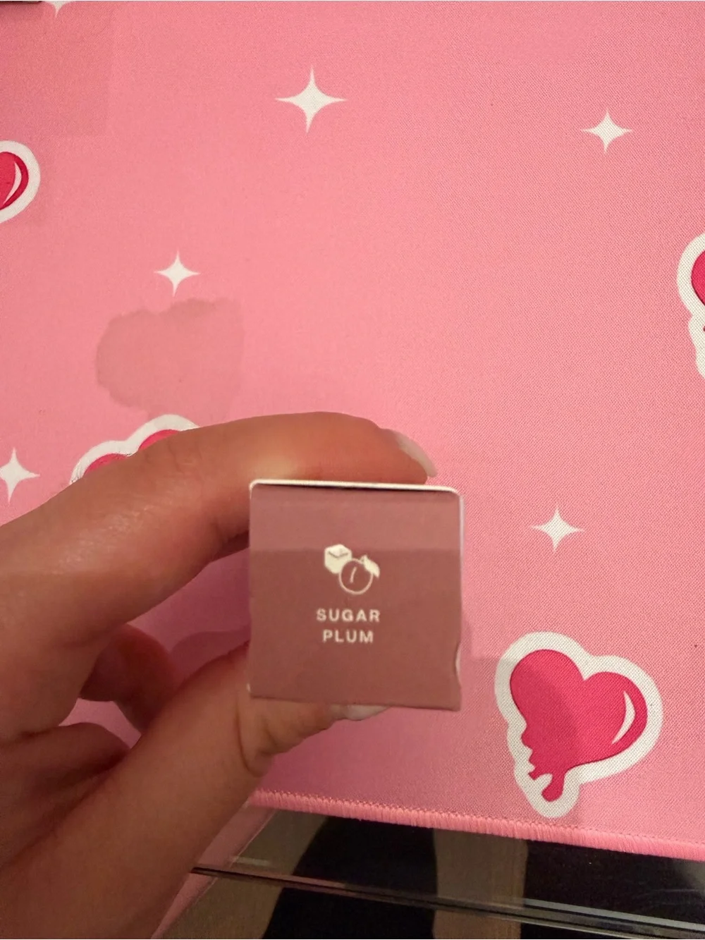 Makeup product with ingredients list